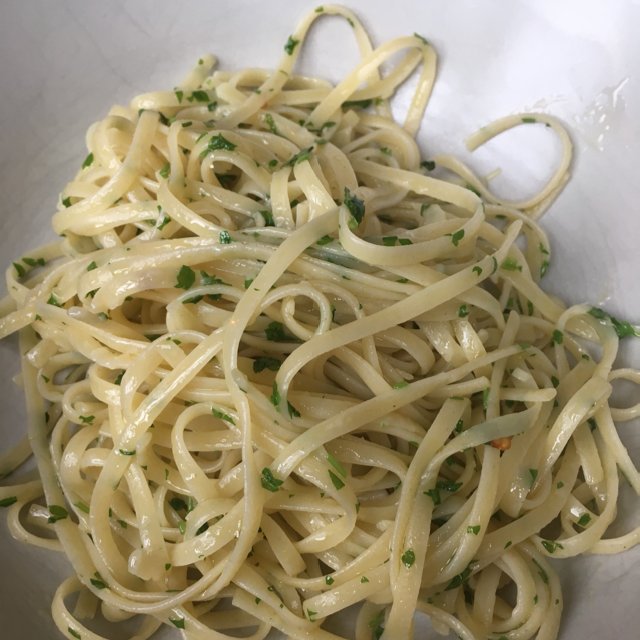 Spaghetti m. hvidløg,chili,Oli – created on the CHEF CHEF app for iOS