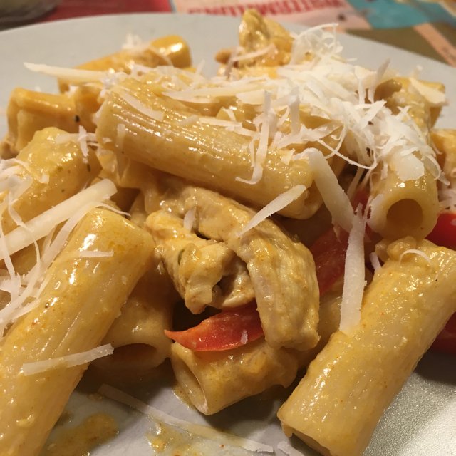 Fajita pastaret – created on the CHEF CHEF app for iOS