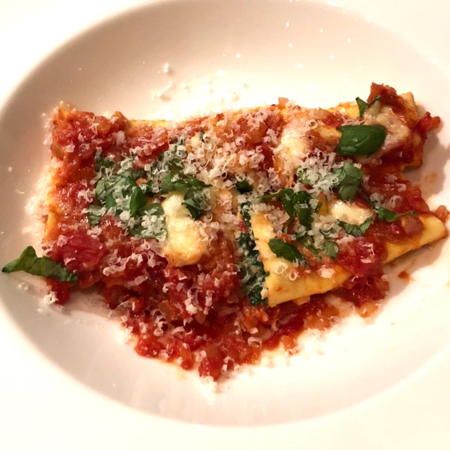 Cannelloni med spinat/ricotta