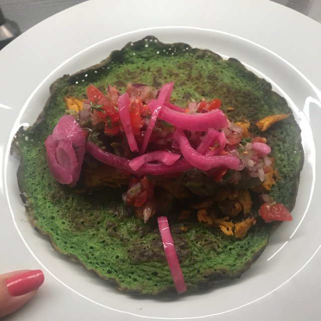 Spinatpandekager med fajita – created on the CHEF CHEF app for iOS