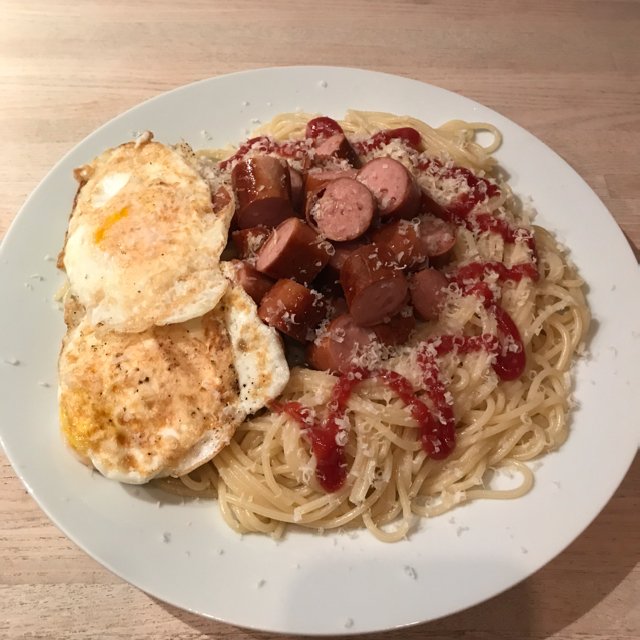 Pasta med pølser