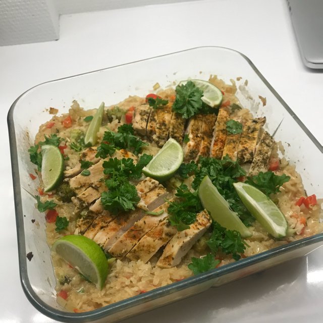 Kylling og ris – created on the CHEF CHEF app for iOS