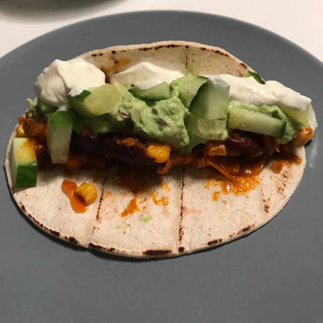Vegetarisk tortillas – created on the CHEF CHEF app for iOS