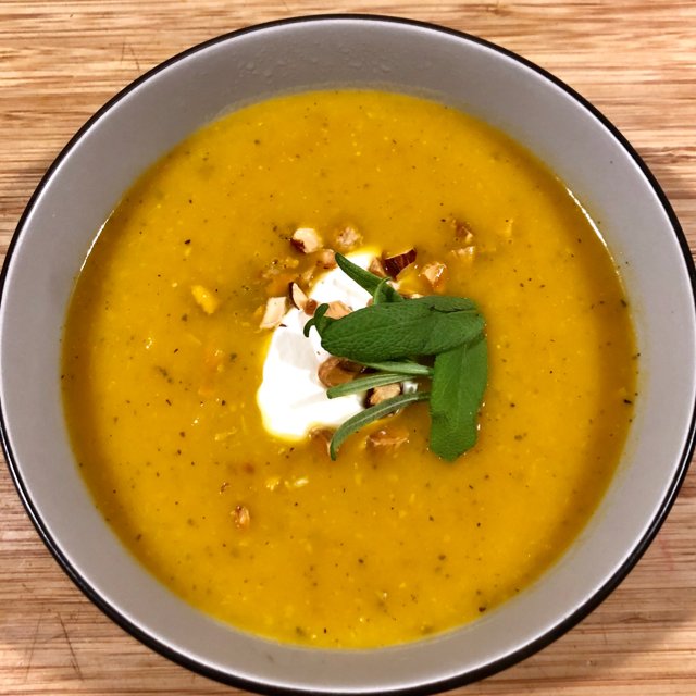 Butternut squash suppe
