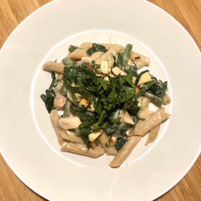 One pot med laks og spinat